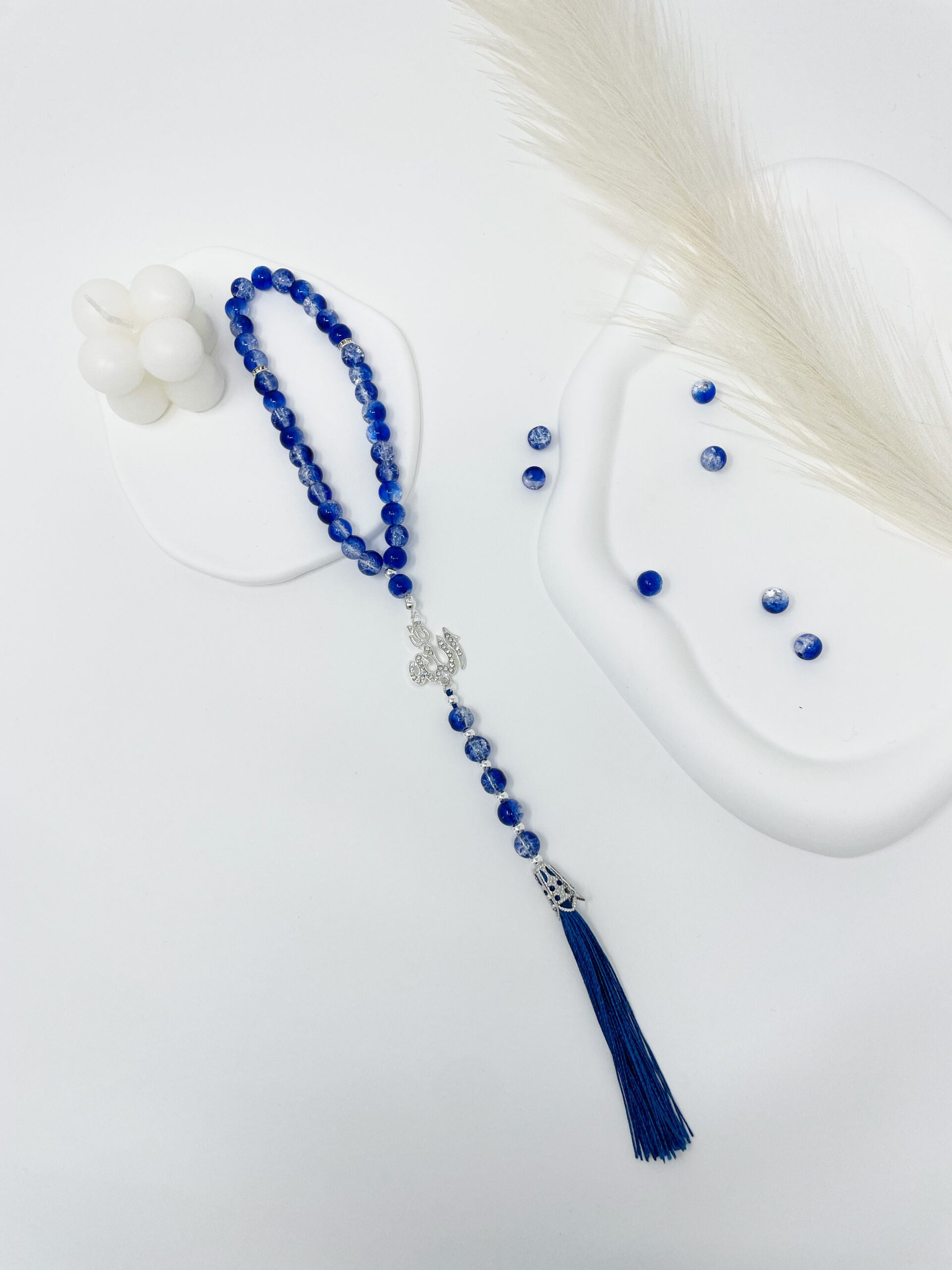 Tasbih 33 Beads - Crystal Collection - Blue