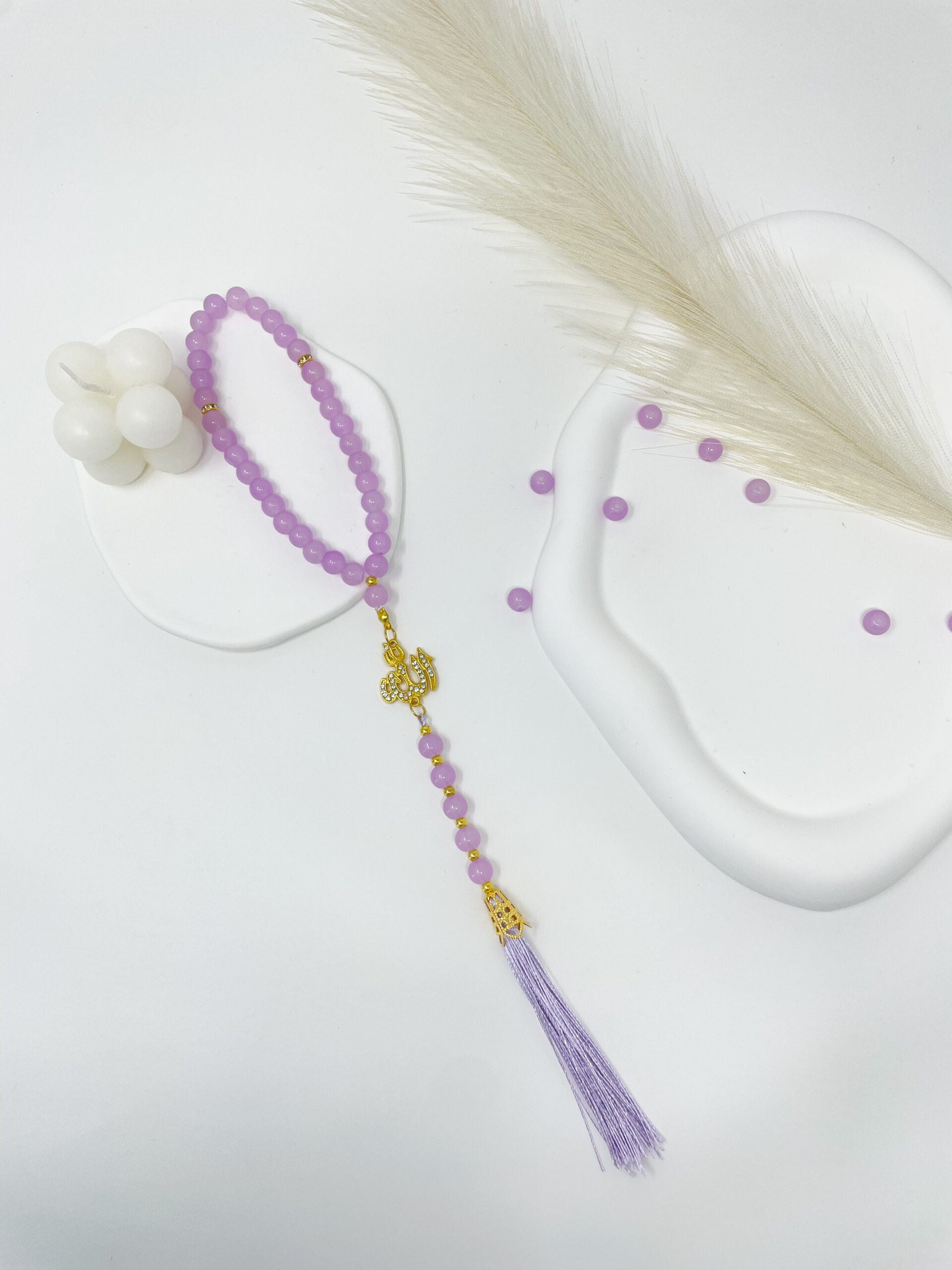 Tasbih 33 Beads - Jade Collection - Purple