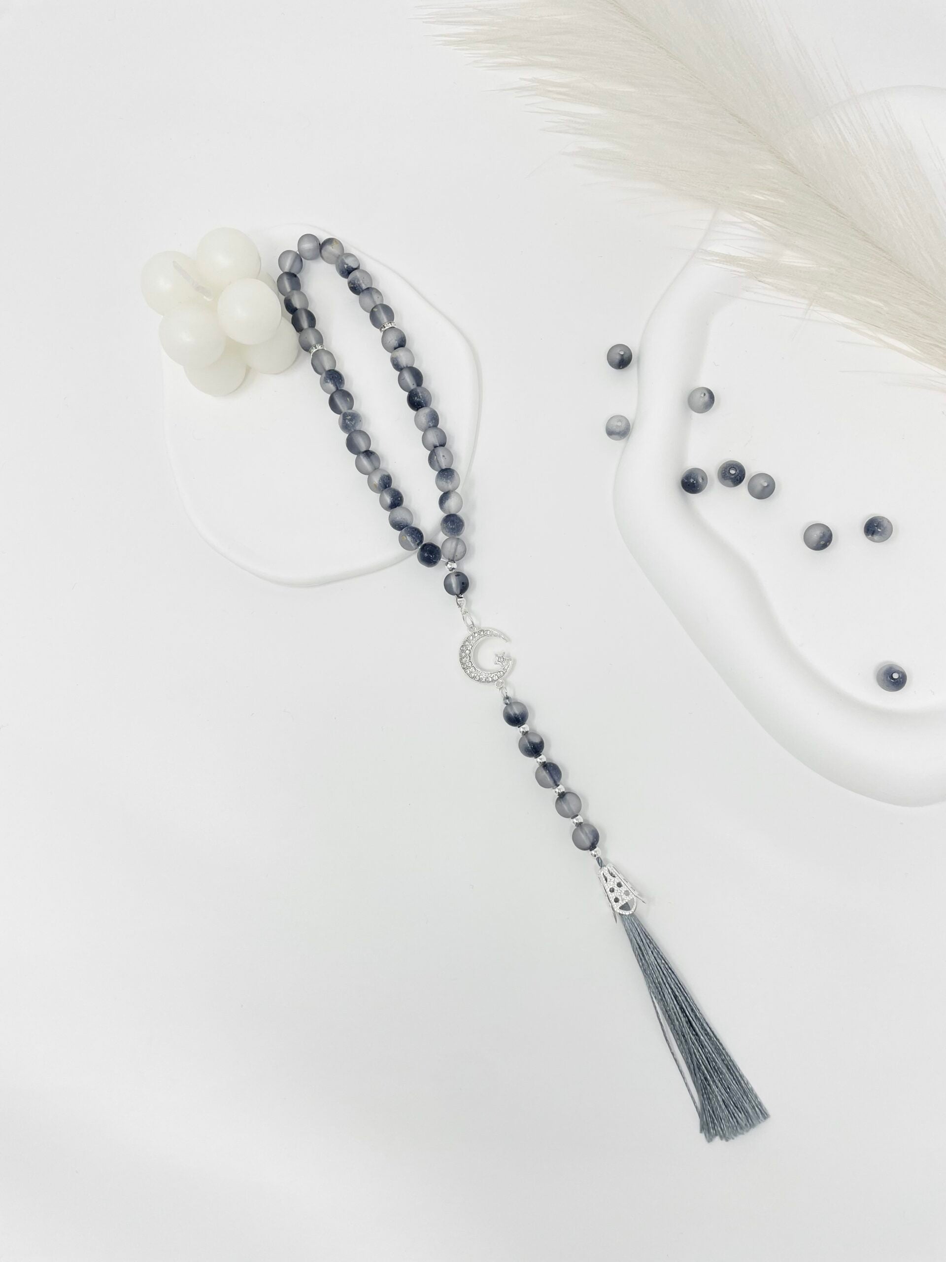 Tasbih 33 Beads - Glacé Collection - Black