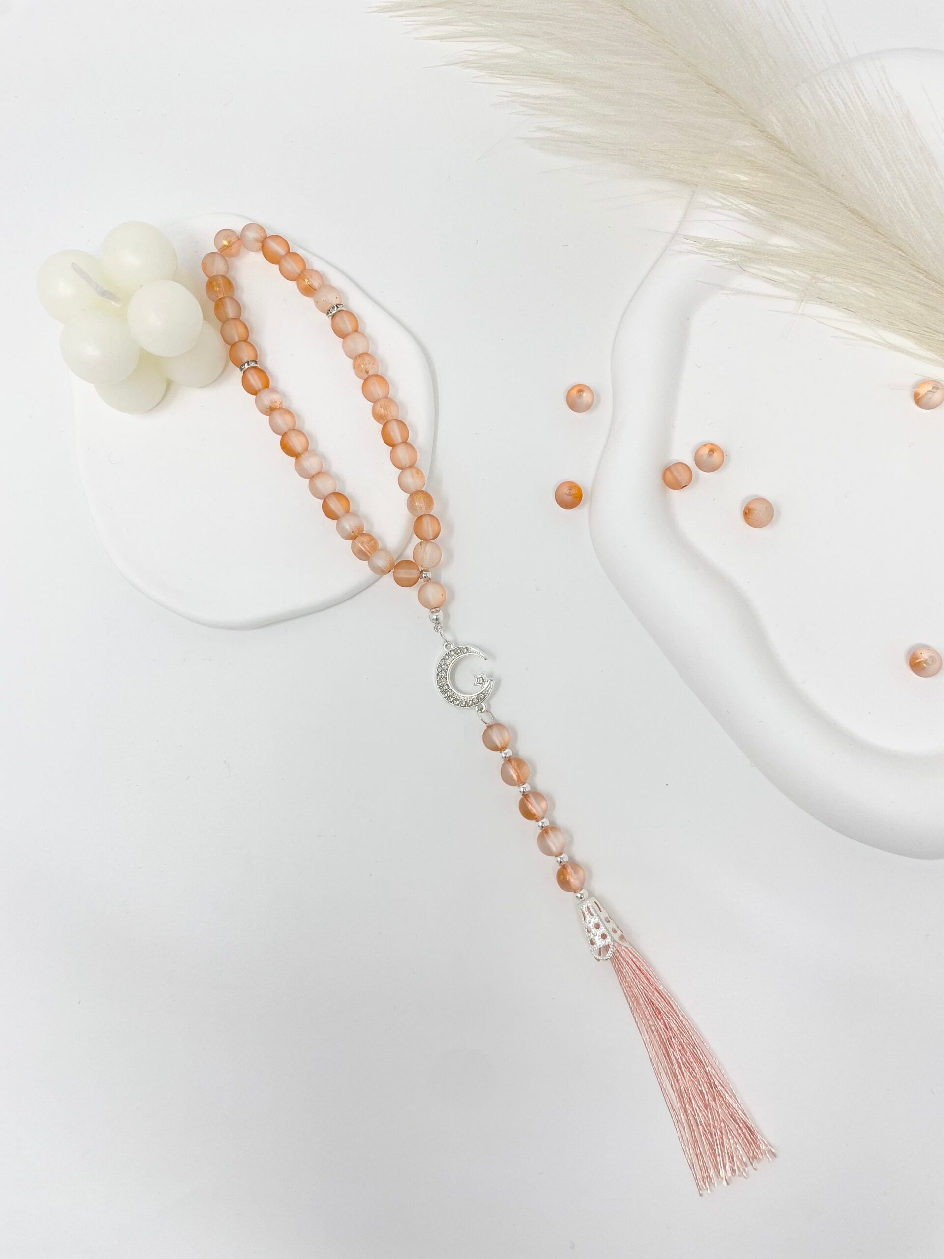 Tasbih 33 Beads - Iced Collection - Orange