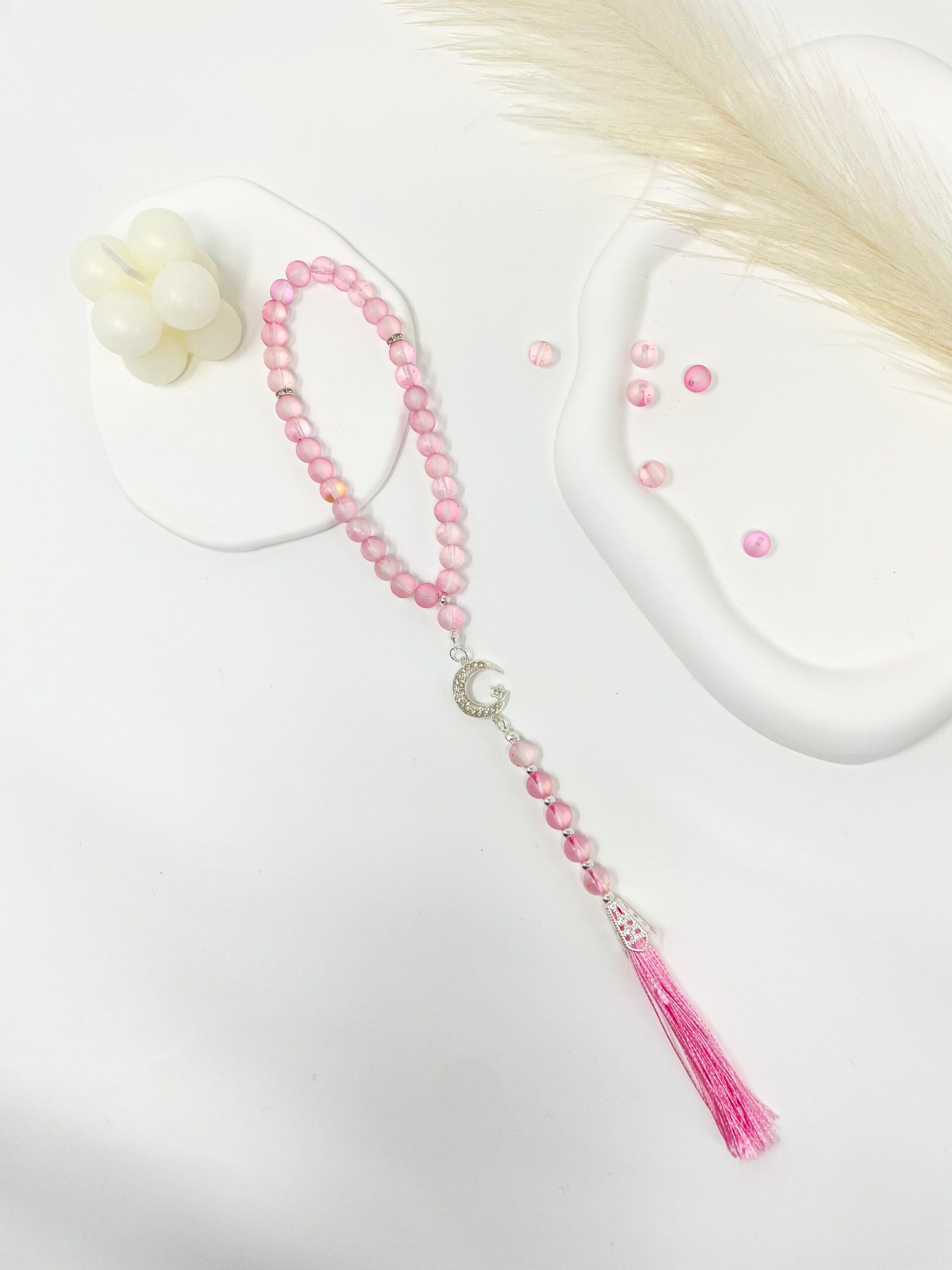 Tasbih 33 Beads - Iced Collection - Pink