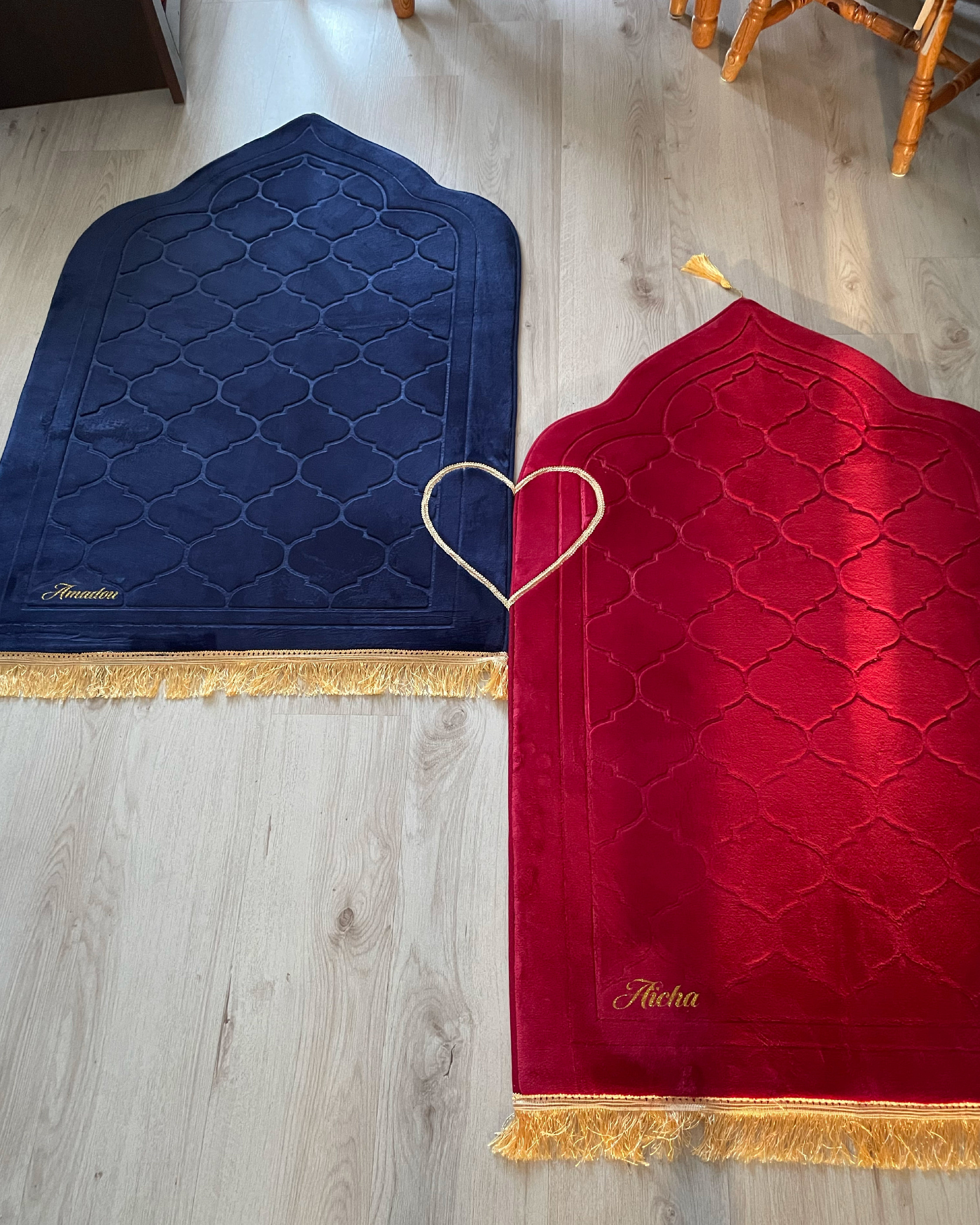 Tapis de Prière Duo Couple Coeur
