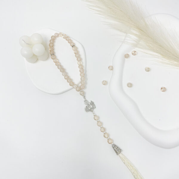 Tasbih 33 Perles - Collection Crystal - Blanc