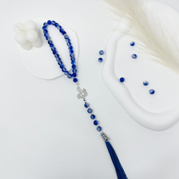 Tasbih 33 Perles - Collection Crystal - Bleu