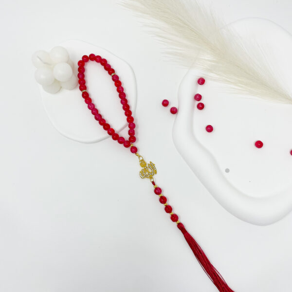 Tasbih 33 Perles - Collection Crystal - Rouge